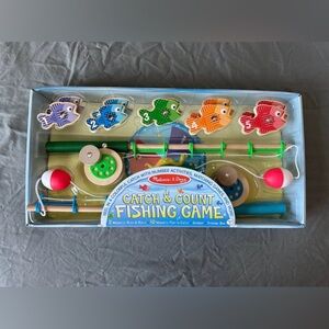 Melissa & Doug Vibrant Fishing Game with Rods and Fish